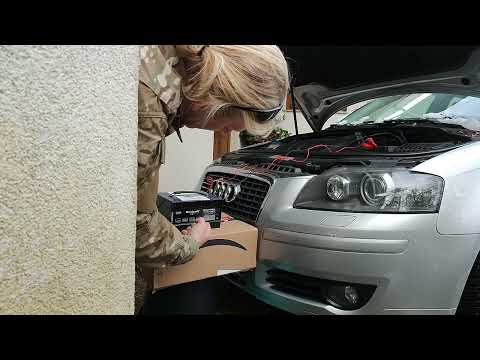 Wie lade ich die Batterie im Auto auf? Auto Starter Batterie Laden mit Einhell BT-BC 5 Ladegerät