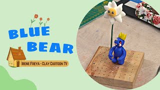 How to make a blue bear is picking flowers and catching butterflies in the forest Get it now Mp4 3GP & Mp3