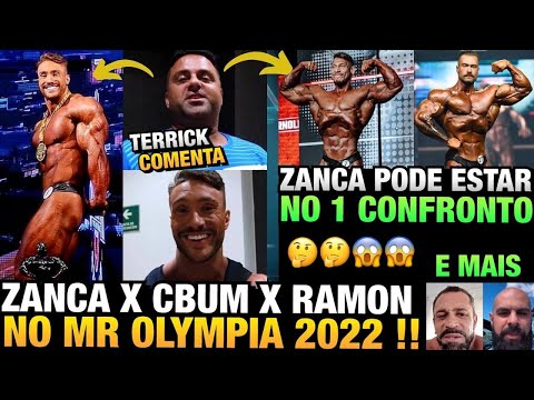 TERRICK DIZ QUE ZANCA PODE ENCARAR CBUM, RAMON E RUFF NO PRIMEIRO CONFRONTO DO OLYMPIA 2022 E MAIS