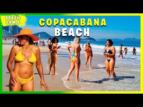 🏖Walking Copacabana Beach | 🇧🇷 Rio de Janeiro, Brazil | July 2022