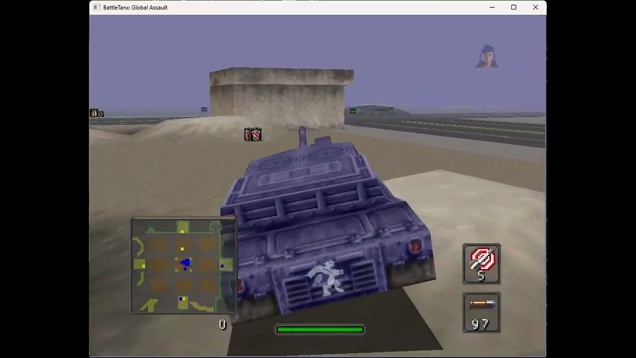 BattleTanx: Global Assault native Windows port demonstration
