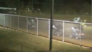 preview picture of video 'Ohio Valley Speedway OVSCA Sprint Car Feature Highlights 8-25-2012'