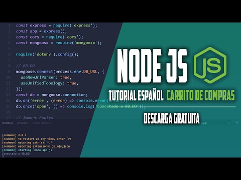 Node js express tutorial español carrito de compras (descarga gratuita)