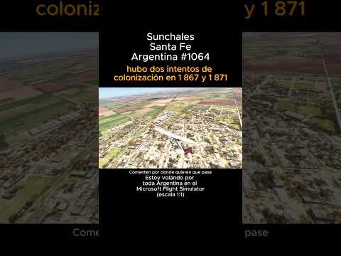 Sunchales, Santa Fe desde el Microsoft Flight Simulator #sunchales #santafe #msfs #argentina