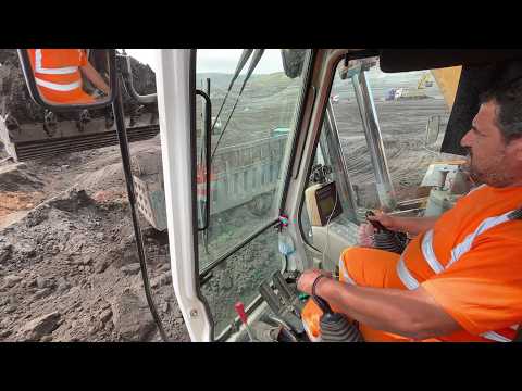 Inside The Cabin: Liebherr 974 Excavator Loading Overburden In A Mining Zone - Ascon Ltd