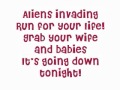 Ke$ha -Aliens Invading- Lyrics On Screen 