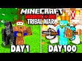 I Survived 100 Days in a HARDCORE Tribal WAR!