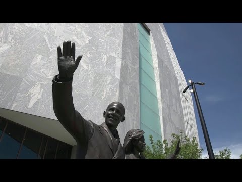 Watch as the Obama Presidential Center holds its grand ...
