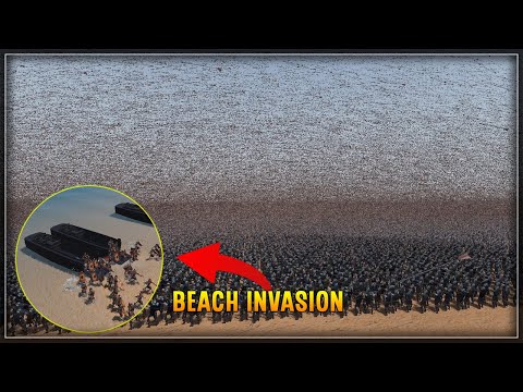 Super Archers Invaded By Roman Generals On Beach -Ultimate Epic Battle Simulator 2