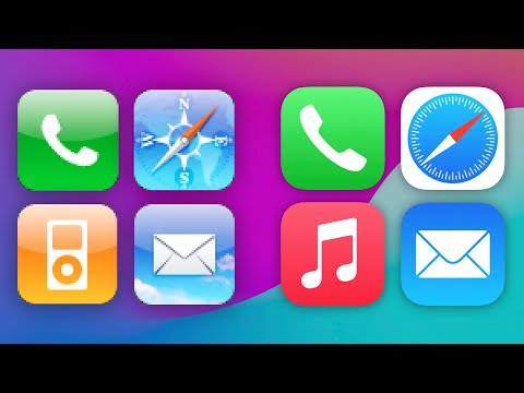 iOS 1-2 vs iOS 17 Icons!