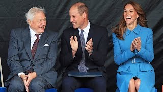 video: RRS David Attenborough: William and Kate bow to broadcasting royalty at launch of 'Boaty McBoatface'