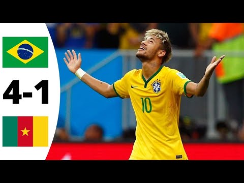 Brazil vs Cameroon 4-1 | Extended Highlights and Goals (World Cup 2014)