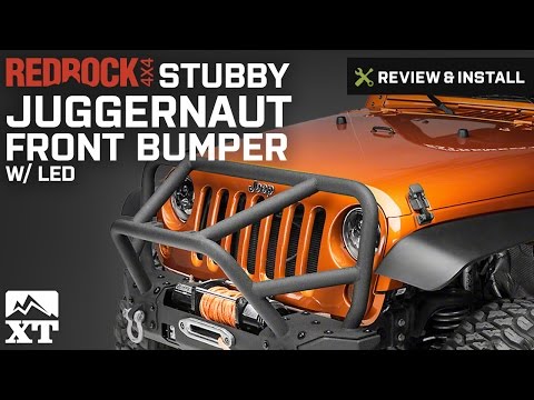 Jeep Wrangler RedRock 4x4 Stubby Juggernaut Front Bumper w/ LED (07-17 JK) Review & Install