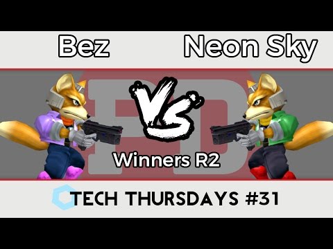 Tech Thursdays #31 - Bez (Blue Fox) Vs Neon-Sky (Green Fox) Melee Losers Round 1