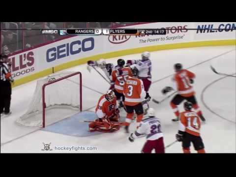 Marian Gaborik vs Daniel Carcillo Jan 21, 2010