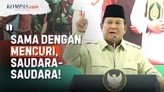 Download lagu Prabowo Gebrak Podium dan Tunjuk-tunjuk, 'Warning' Pejabat yang Mark-up Gila-gilaan mp3