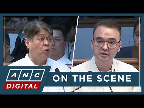MOMENT: Kiko Pangilinan, Alan Cayetano clash over Tarriela's use of Xi Jinping caricature | ANC