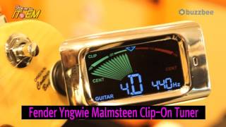 Video thumbnail for Fender Yngwie Malmsteen Clip On Tuner by BUZZBEE TV