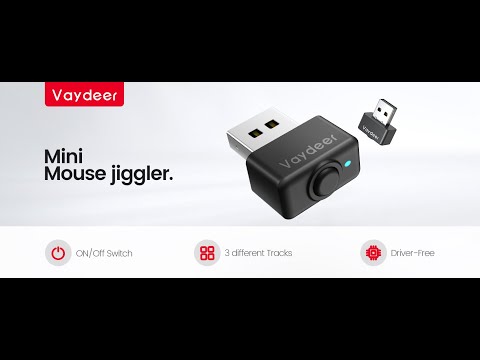 Vaydeer Mini Mouse Jiggler Keep Your Work Computer Awake at Home