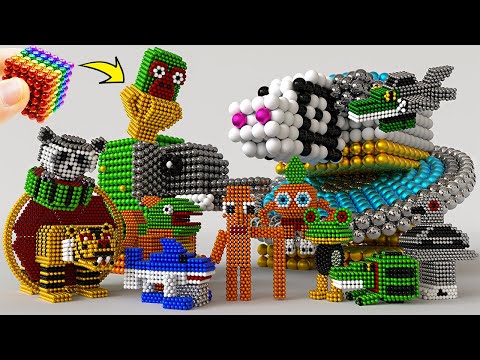 DIY - How To Make Italian Brainrot Animal Characters From Magnetic Balls (Part 2)