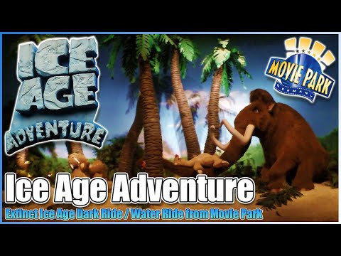 ❄️Ice Age Adventure 🏔️OnRide Dark Water Ride🌊Cue Exit POV🎞️Movie Park Germany🎬Closed Extinct Defunct
