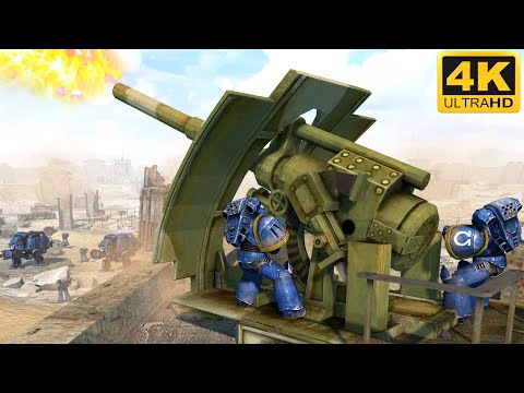 WARHAMMER 40K CINEMATIC BATTLE - Ultramarines vs Black Legion [4K]