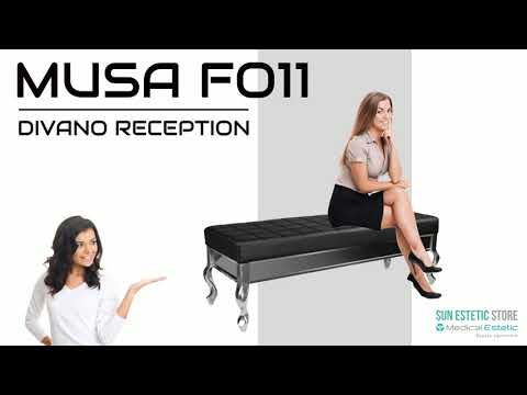 Musa F011 divano in pelle reception arredamenti ingresso parrucchiere estetica