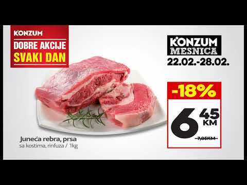 Novi Konzum katalog donosi DOBRE AKCIJE SVAKI DAN! 22.-28.02.2018.