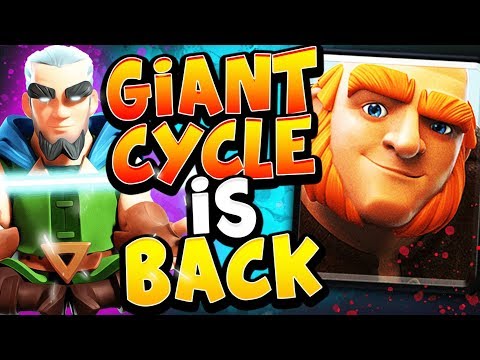 TOP LADDER with 2.9 GIANT CYCLE - CLASH ROYALE