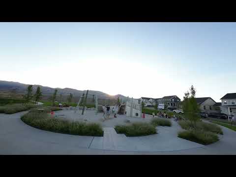FPV Drone video of an Earthscape park