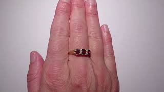 A Victorian style Ruby and Diamond ring