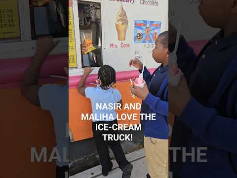 Nasir And Maliha's Favorite ICE-CREAM TRUCK! #reels #Nasirkyei #MalihaKyei
