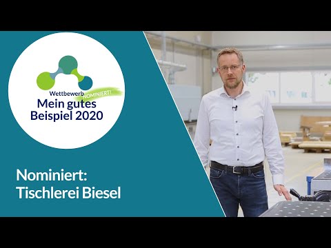 Mein gutes Beispiel 2020 – Nominierter Tischlerei Biesel, Neubau klimapositive Möbeltischlerei