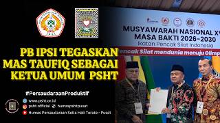 Download lagu RESMI! Penegasan Mas Taufiq Sebagai Ketua Umum PSHT Dalam Munas PB IPSI mp3