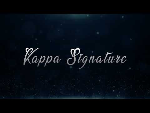 Kappa Signatures Project Tour 1