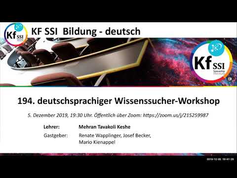 2019 12 05 PM Public Teachings in German - Öffentliche Schulungen in Deutsch