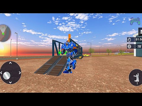 Construction Vehicles Robot Transform Truck Transport Game  -  Android Gameplay