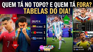FIM DA PRIMEIRA RODADA, TABELA DE TODOS GRUPOS 