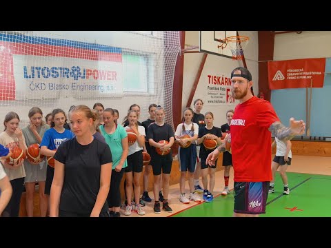 Patrik Auda na tréninku BK Blansko