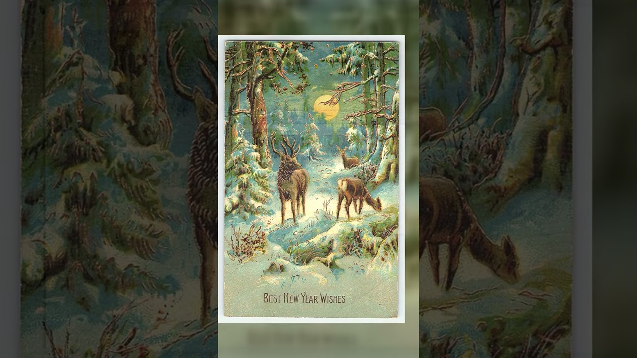 L&S Co., Divided Back Postcard, New Year Wishes, Germany, c.1910 Video