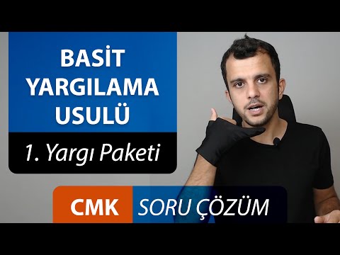 4) Ceza Muhakemesi Kanunu - Basit Yargılama Usulü - 1. Yargı Paketi - Murat AKSEL - CMK - Soru