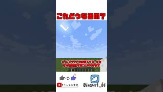【マイクラ検証】どれなら落下ダメージを無効化できる？？？【マイクラ】【ゆっくり実況」】#shorts