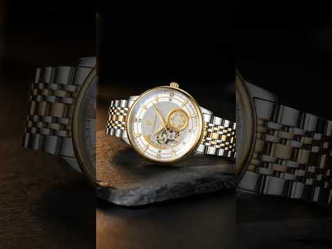 $120.000 · Reloj automático POEDAGAR 1416 bicolor esqueleto | Relojitos Santa Fe