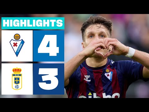 Highlights SD Eibar vs Real Oviedo (4-3)