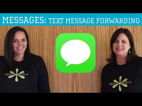 iPhone / iPad Messages App - Text Message Forwarding Video