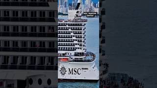 MSC SEAVIEW cruise navio ship  Santos  cruzeiro Buzios  @cruzeiros2025 insta360  #shorts