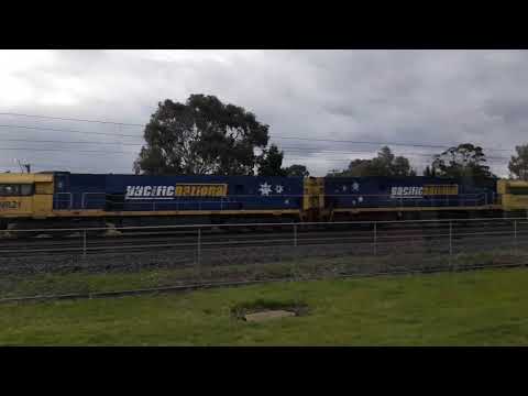 2 NR Classes light engine passing Broadmeadows