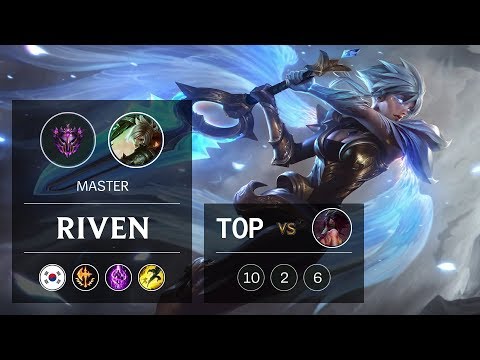 Riven Top vs Akali - KR Master Patch 9.6