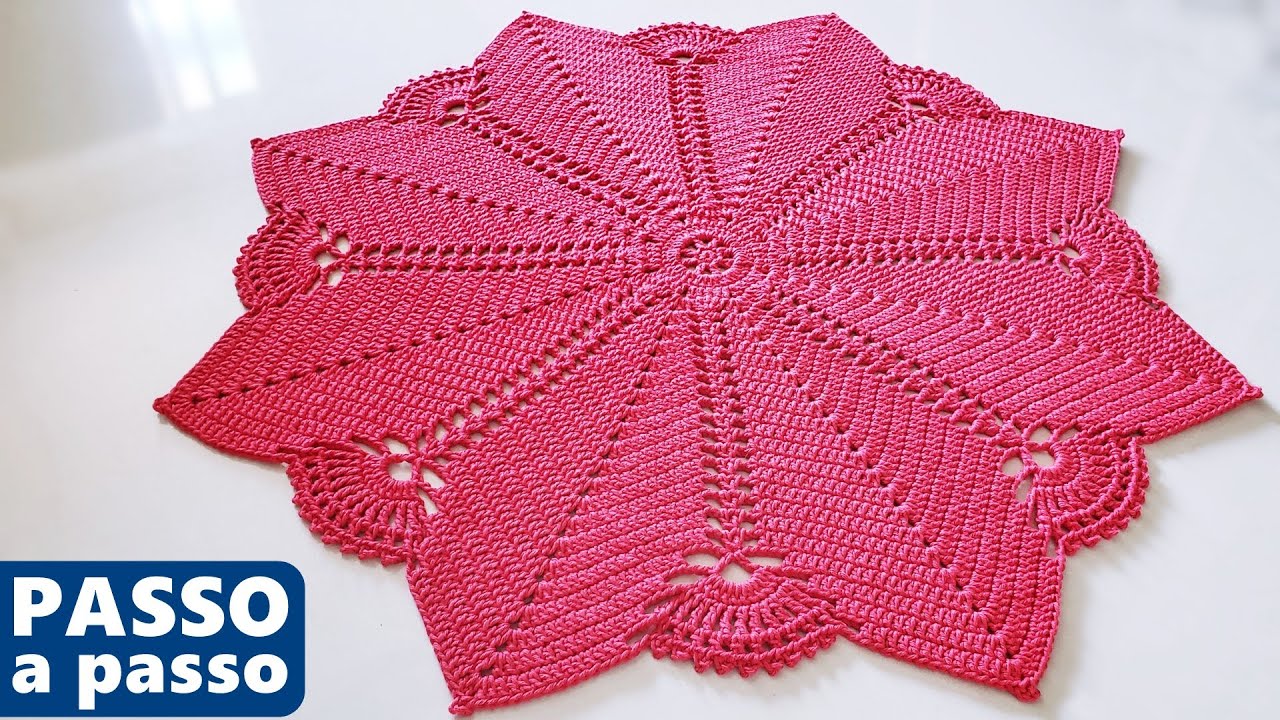 Tapete Redondo de Crochê