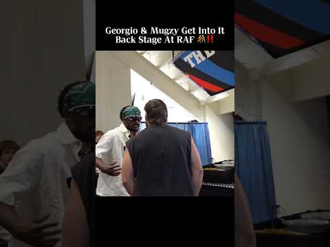 Georgio and mugzy fight back stage at RAF 😬 #wrestling #mma #ufc #shorts #short
